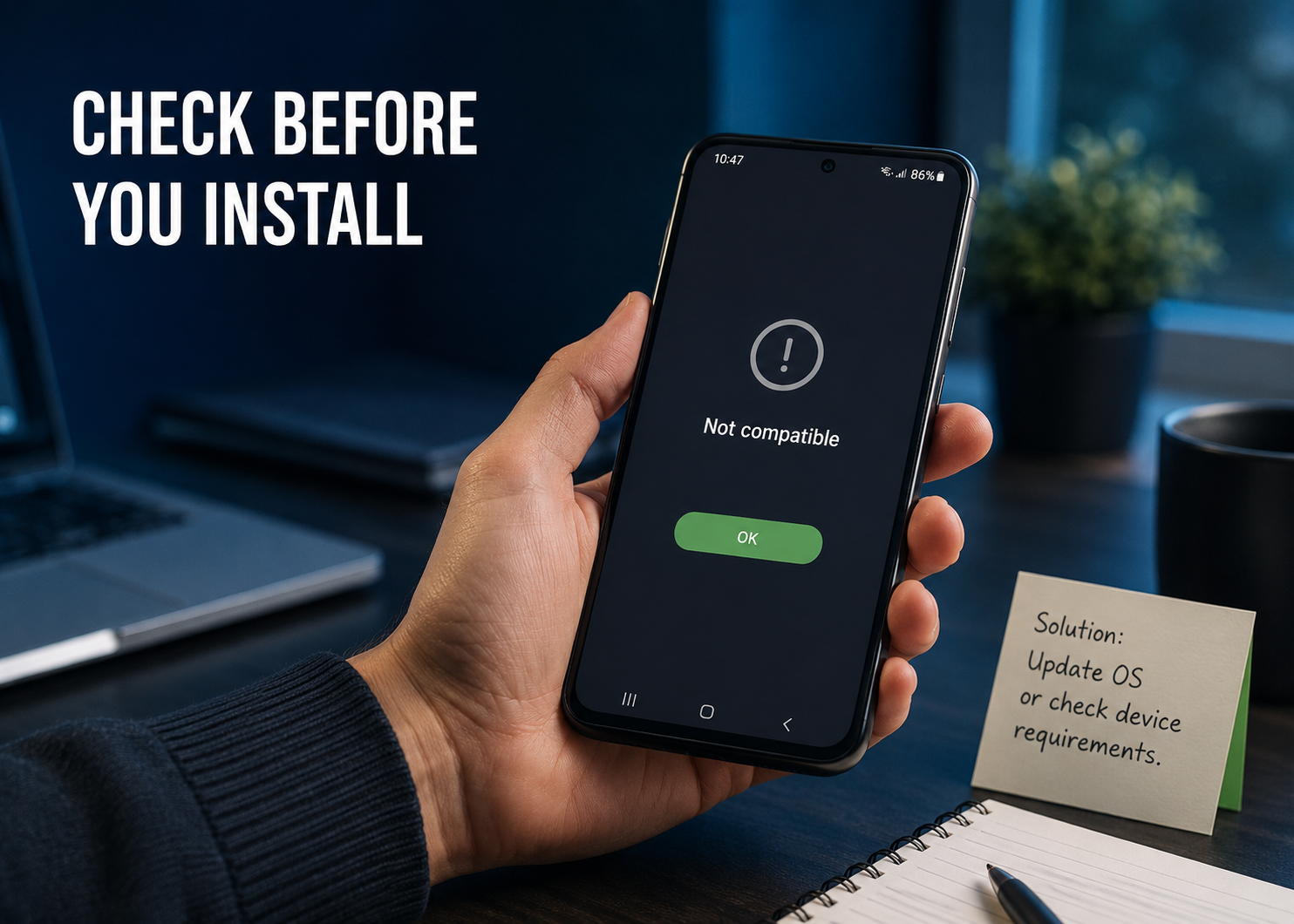 apk not compatible with phone