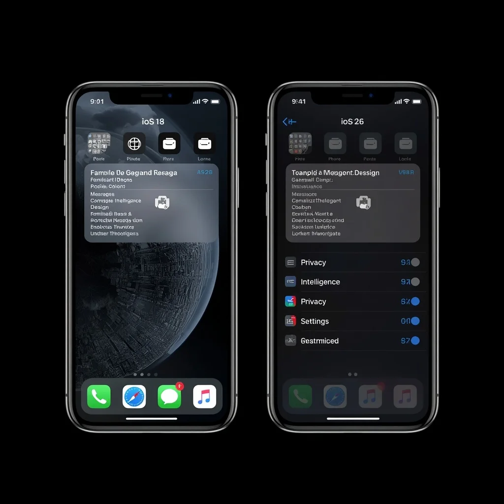 iOS 18 vs iOS 26